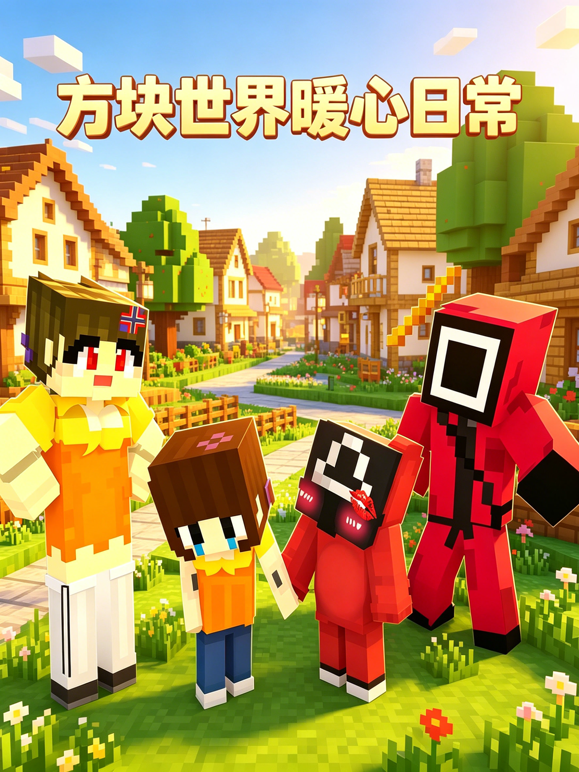 方块世界暖心日常封面图