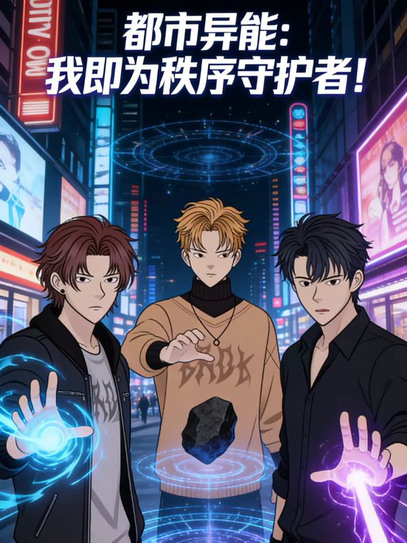 都市异能,我即为秩序守护者！动态漫画封面图