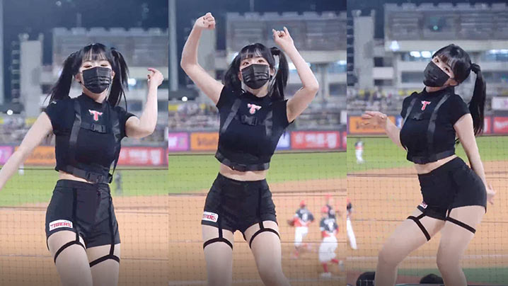 棒球比较妹子在观众位热舞为自己的队伍加油的封面图