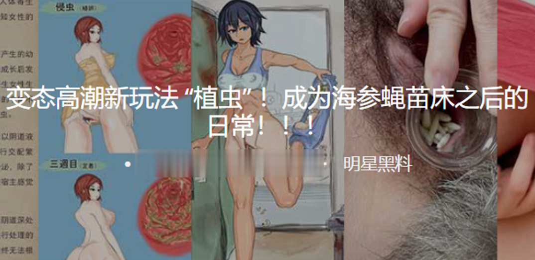 变态高潮新玩法植虫成为海参蝇苗床之后的日常的封面图